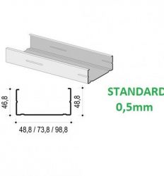CW Profil 0.5 50 mm 3 m