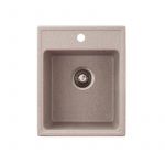 Metalac granitna usadna sudopera xQuadro 40 bež 400x500 Ø90