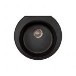 Metalac granitna usadna sudopera xOmega E520 crna Ø90