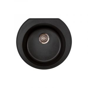 Metalac granitna usadna sudopera xOmega E520 crna Ø90