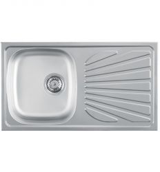 Metalac inox usadna sudopera Luna Flex 1D Ø90