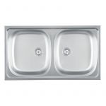 Metalac inox usadna sudopera Luna Flex 2D Ø90