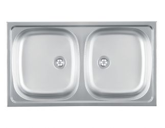 Metalac inox usadna sudopera Luna Flex 2D Ø90