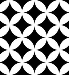District Circles Black 20x20