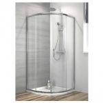 6012/195cm tuš paravan providno staklo R90 Silver 