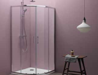 Tuš kabina TKP eco quat 90 SILVER/PROVIDNO-511120