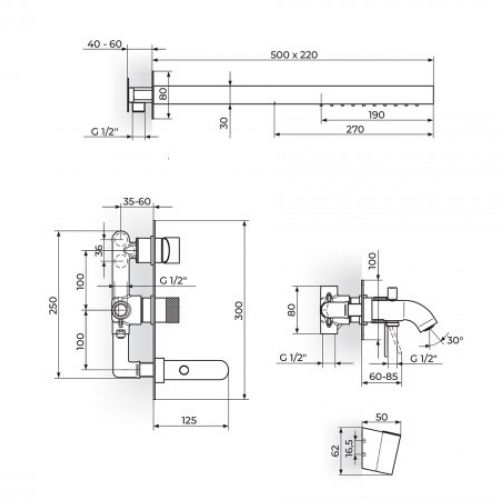 S2 231709 uzidna baterija za tuš kadu