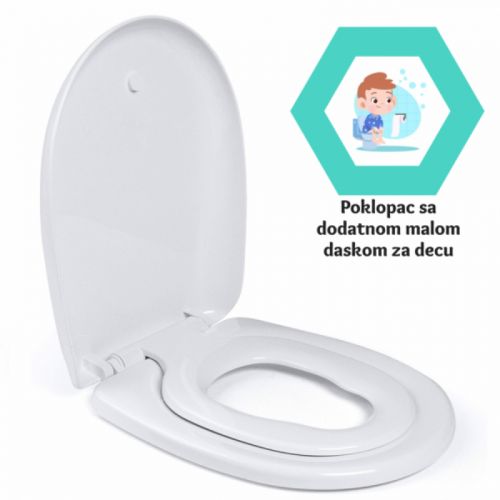 WC daska UNIVERSAL soft termoplast wd 340