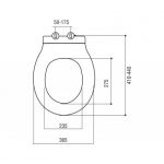 WC Daska LUANDE termoplast wd 346