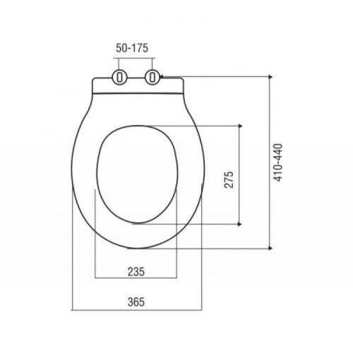 WC Daska LUANDE termoplast wd 346