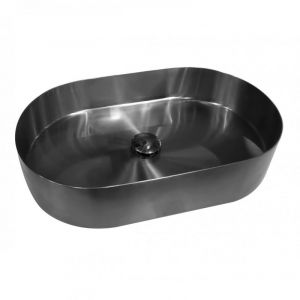 METALNI LAVABO WBTC5535NMBG ovalni tamno sivi inox