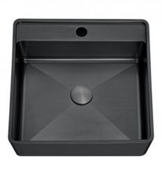 METALNI LAVABO WBT4141NMBG kocka tamno sivi inox