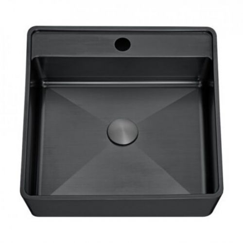 METALNI LAVABO WBT4141NMBG kocka tamno sivi inox