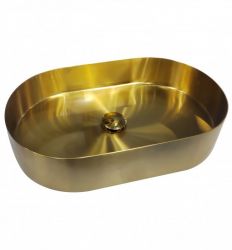 METALNI LAVABO WBTC5535G ovalni zlatni inox