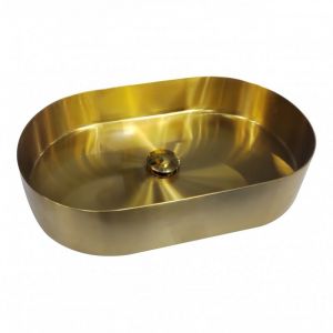 METALNI LAVABO WBTC5535G ovalni zlatni inox