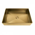 METALNI LAVABO WBTB513610G kocka zlatni inox