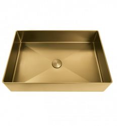 METALNI LAVABO WBTB513610G kocka zlatni inox