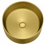 METALNI LAVABO WBTD38G okrugli zlatni inox