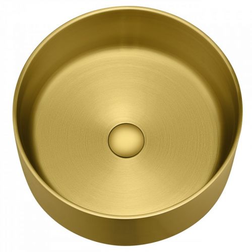 METALNI LAVABO WBTD38G okrugli zlatni inox