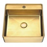 METALNI LAVABO WBT4141G kocka zlatni inox