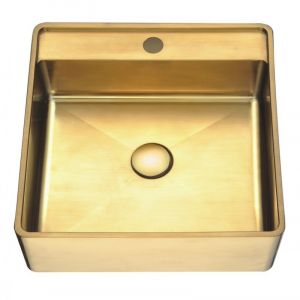 METALNI LAVABO WBT4141G kocka zlatni inox