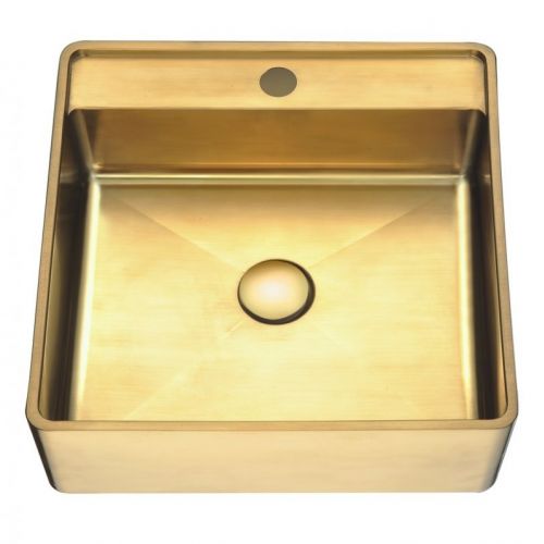METALNI LAVABO WBT4141G kocka zlatni inox