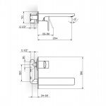 S2 BLACK 231401B uzidna baterija za lavabo