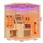 Infracrvena Sauna CARBON 3 150x150x195 cm J11150