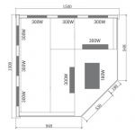 Infracrvena Sauna DELUXE 150x150x200 cm J21150
