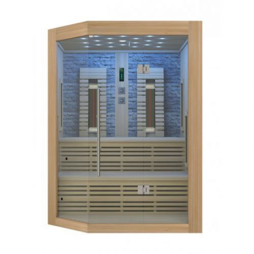 Infracrvena Sauna KIRUNA 160x141,1x64,8x114,1x160x210 cm K50160