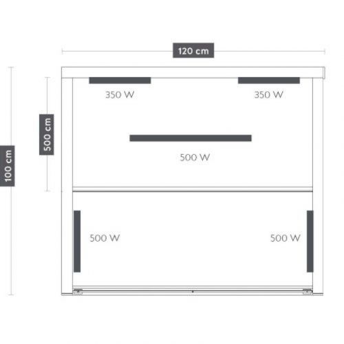 Infracrvena Sauna RUBY 2 120x100x195 cm F20120