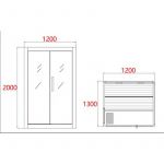 Finska Sauna PANORAMA 130x120x200 cm J60130