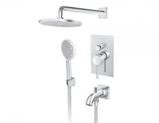 ZERRO JZ31701 uzidna baterija za tuš kadu sa uzidnim i ručnim tušem