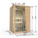 Finska Sauna TAMPERE 125x110x195 cm K40125