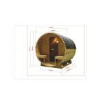 Spoljna Sauna BERGEN 189x220x191,5 cm F70220