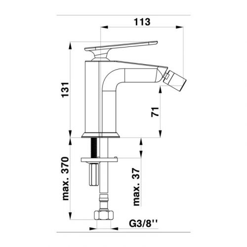 HERZ 00530B ZEN Baterija za bide crna