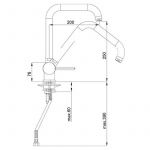 HERZ 00147 FRESH f32 Baterija za sudoperu pregibna