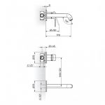 S2 231402 Uzidna baterija za lavabo
