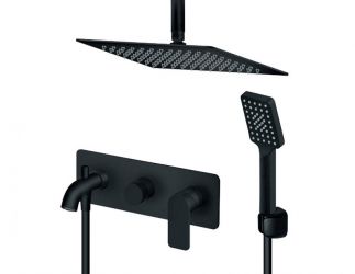 S2 BLACK 231707B Ugradna baterija za tuš kadu