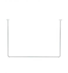 Šipka za zavesu 90x90x90 aluminijski beli