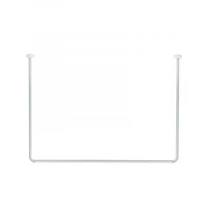 Šipka za zavesu 90x90x90 aluminijski beli