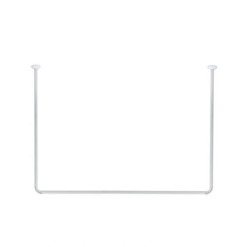 Šipka za zavesu 90x90x90 aluminijski beli