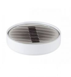 Tacna za sapun LENOX bela PVC M-E32-01