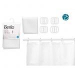 Tekstilna zavesa za kadu 180x180 sa alkicama bela 89380