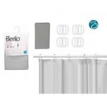 Zavesa za kadu 180x180 sa alkicama siva PVC 89376