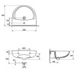 Umivaonik President 60 cm K08-010