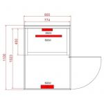 Infracrvena Sauna BILLUND 1 80x110x190 cm F40080