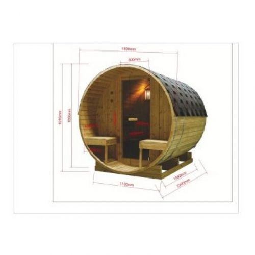 Spoljna Sauna BERGEN 189x220x191,5 cm F70220