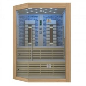 Infracrvena Sauna KIRUNA 160x141,1x64,8x114,1x160x210 cm K50160