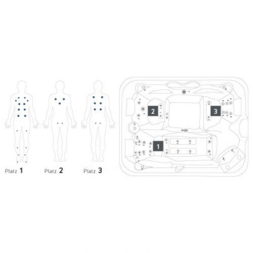 Spoljni Masazni Bazen FIJI - SIVI 210x160x80 cm SPA53